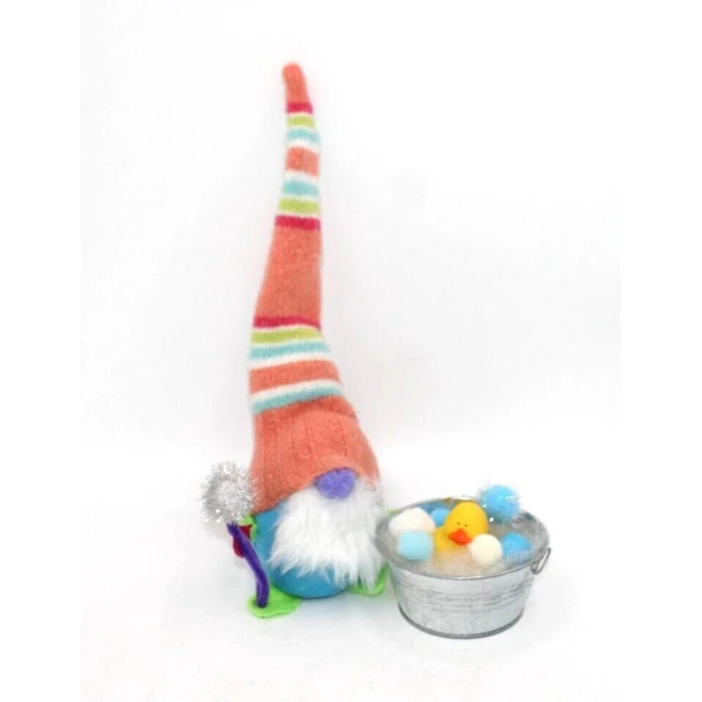 Tub Duck Gnome Plush Handmade Scandinavian Swedish Tomte Bathing Bubble Bath 13